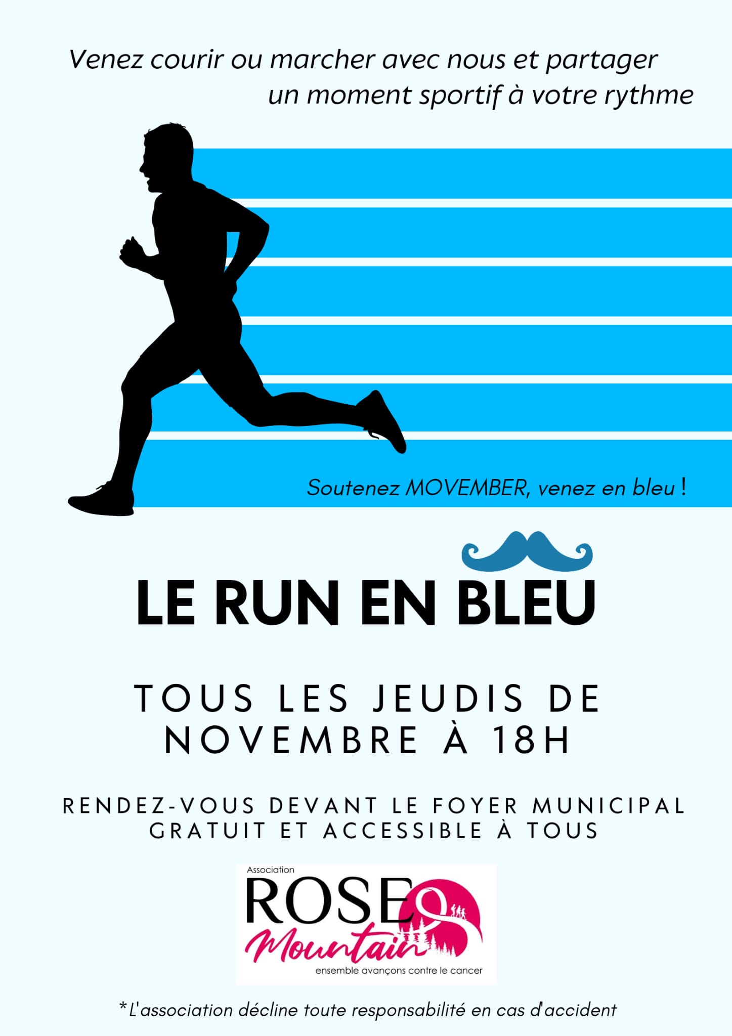 Le run en bleu