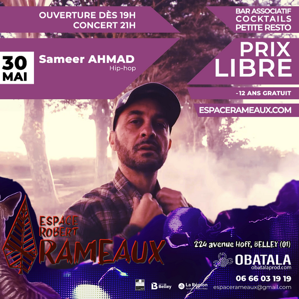 http://Concert%20Sameer%20Ahmad%20à%20l'Espace%20Robert%20Rameaux