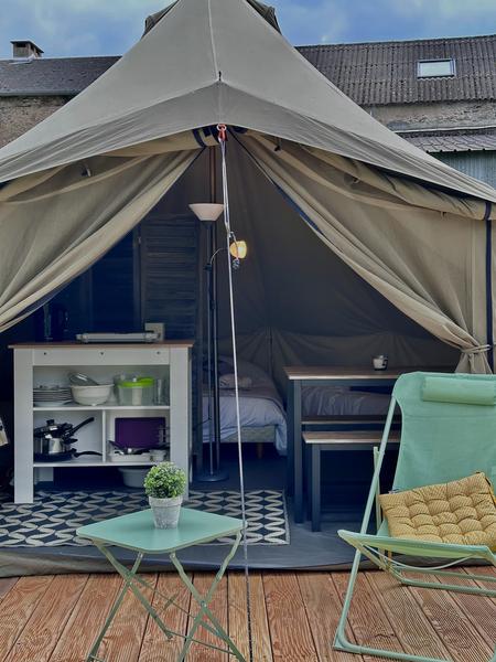 Camping La Lande terrasse tente lodge glamping