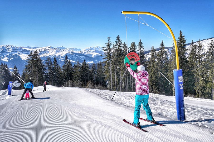 Espace ludique Ours des Prés face au Beaufortain