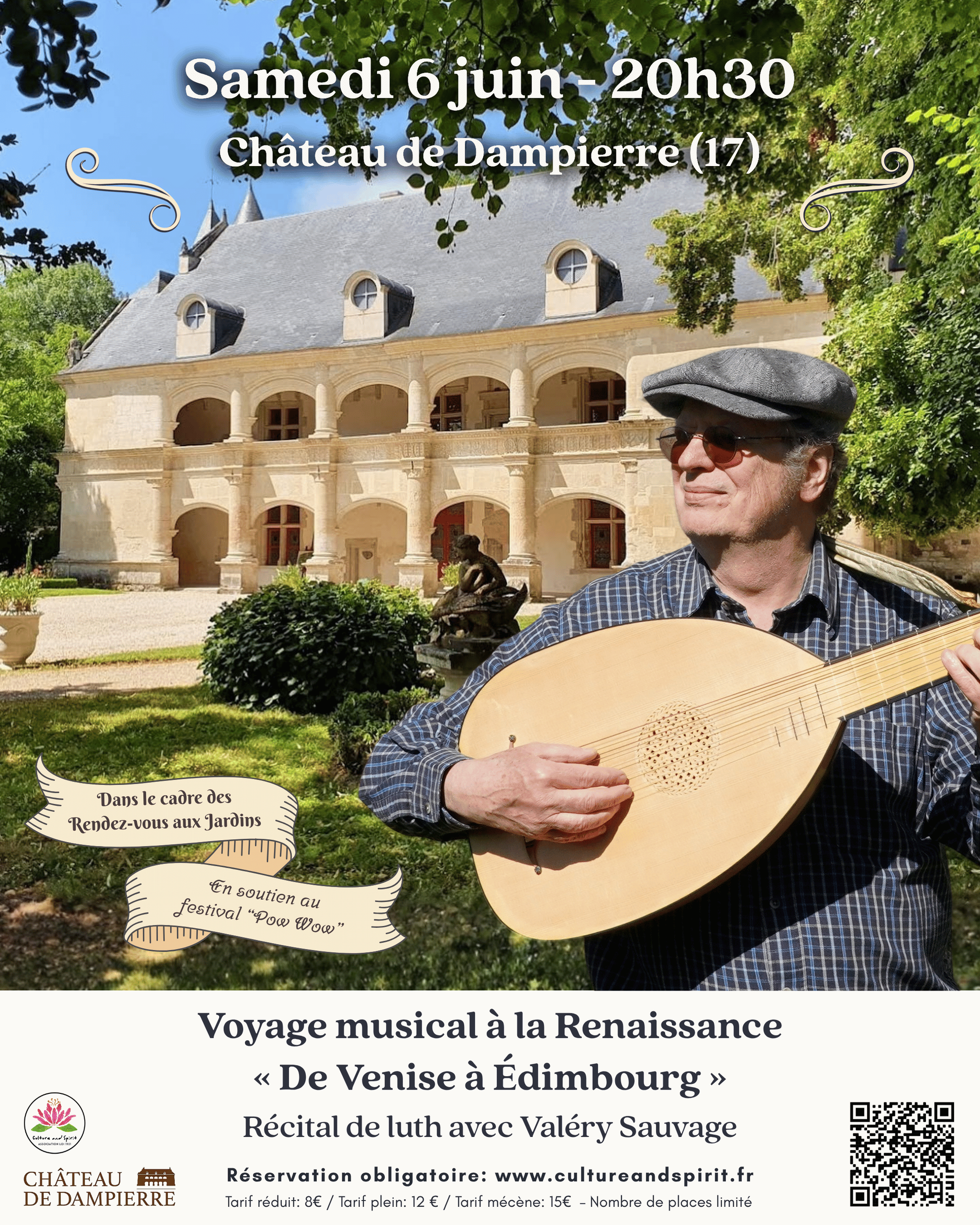 Récital de luth avec Valéry Sauvage : "Voyage musical à la Renaissance"