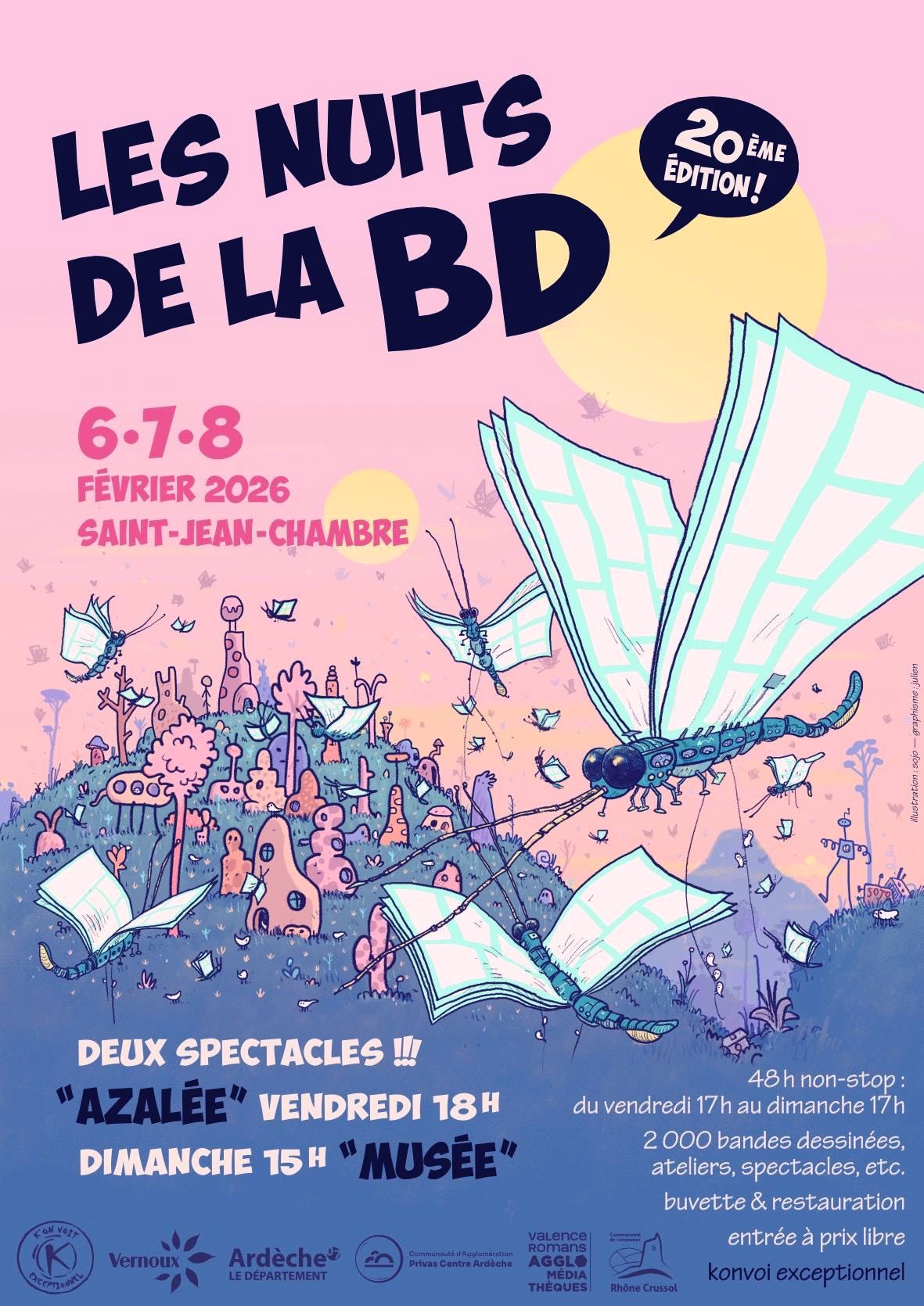 Affiche de la 20ème édition du festival 