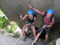 Rappel canyoning