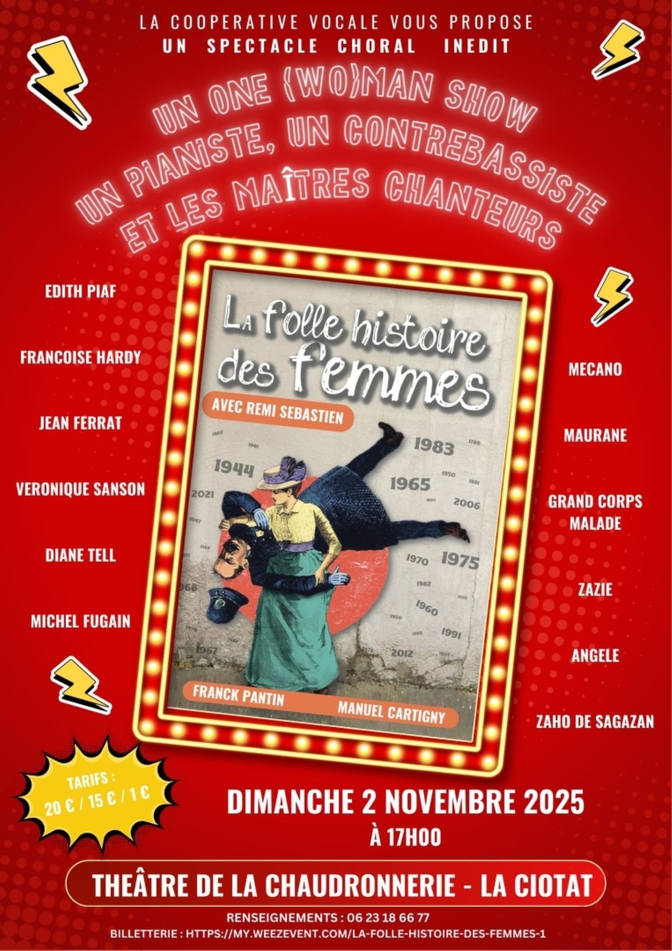 Spectacle la Folle Histoire des Femmes