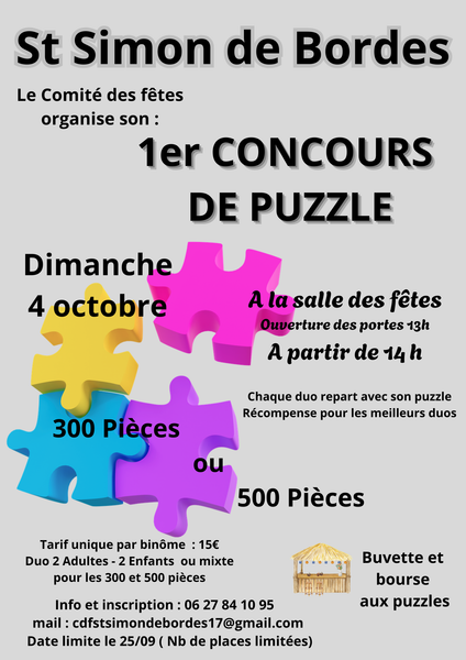 1er Concours de puzzle