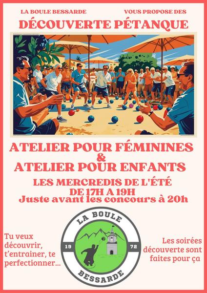 Pétanque : ateliers découverte