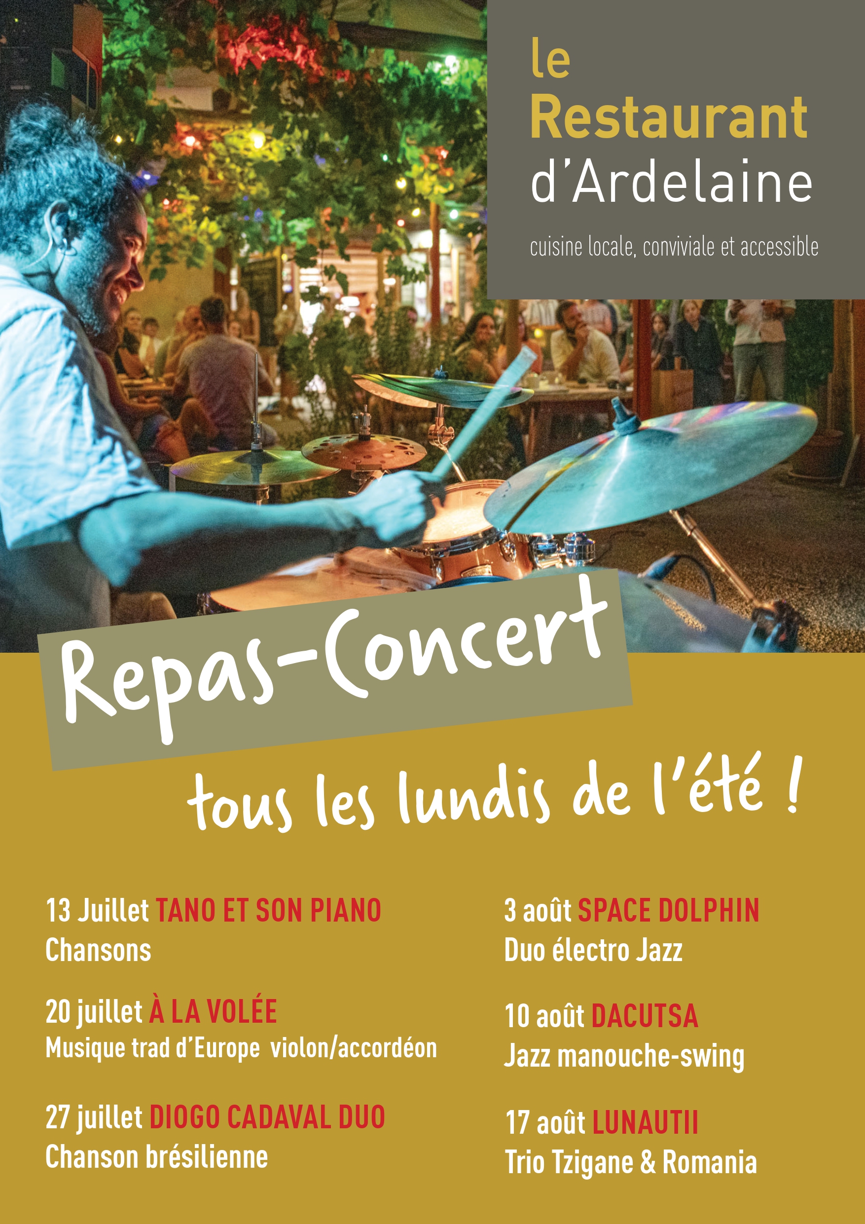 Repas-Concert au Restaurant d'Ardelaine