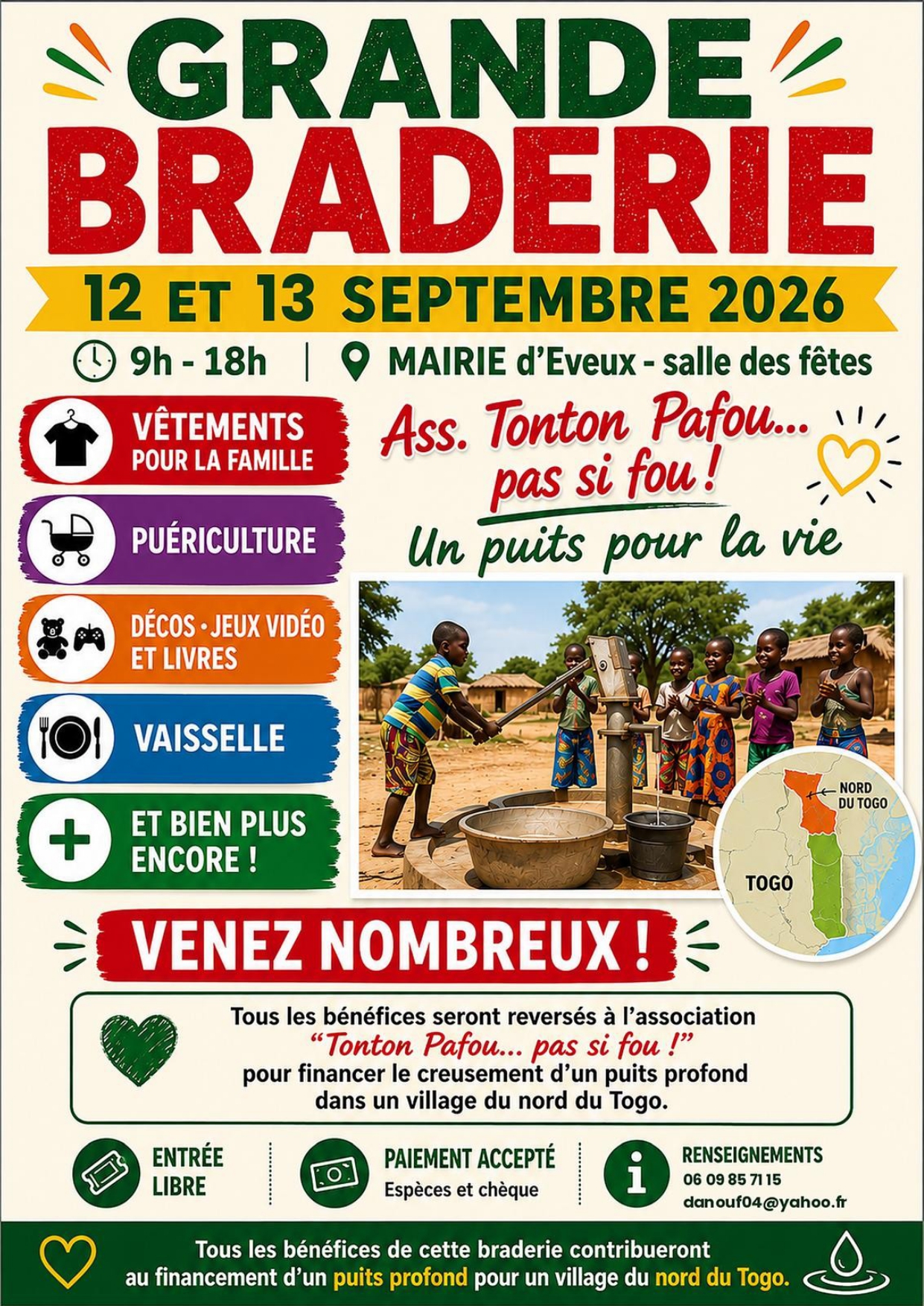 Grande Braderie Solidaire - Association Tonton Pafou_Éveux