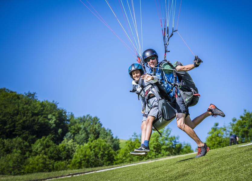 décollage biplace kid