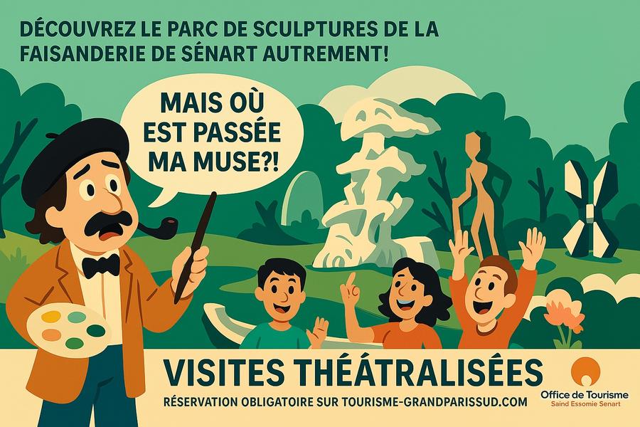 Visite théâtralisée du parc de sculptures de la Faisanderie de Sénart