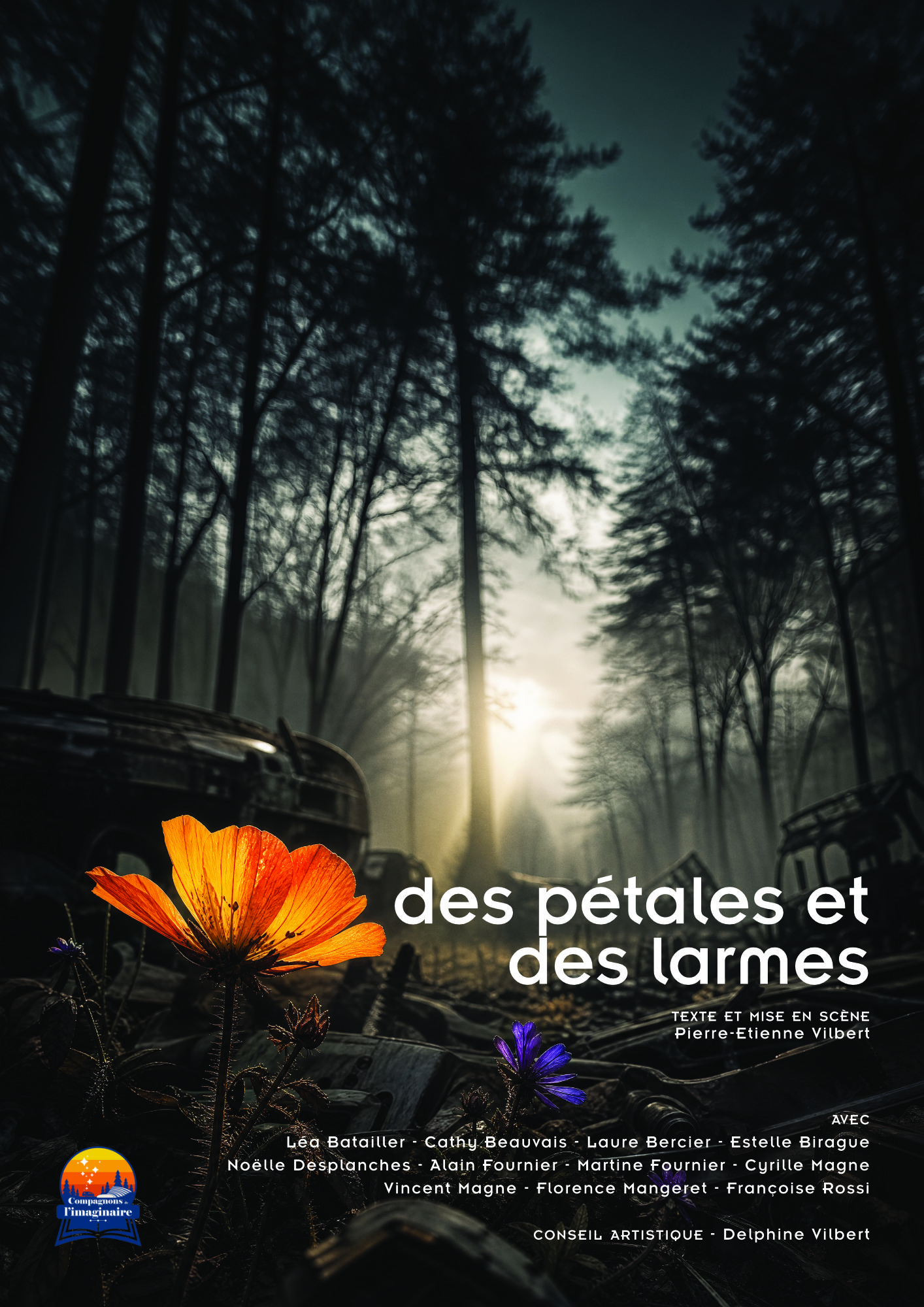 Représentation théâtrale de la pièce - Des pétales et des larmes