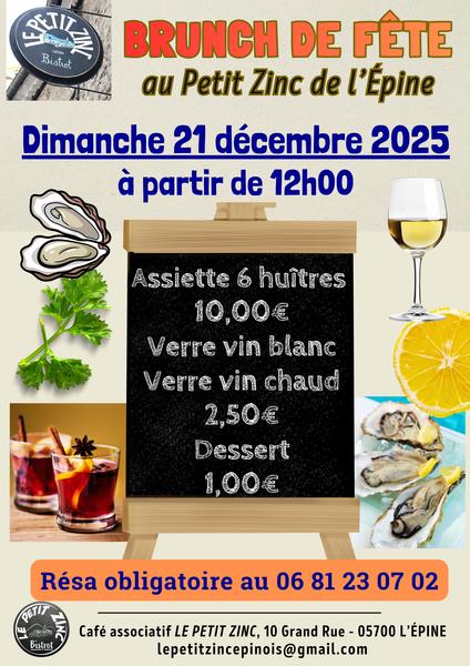 Brunch de fête au Petit Zinc_L'Épine - © Le Petit Zinc