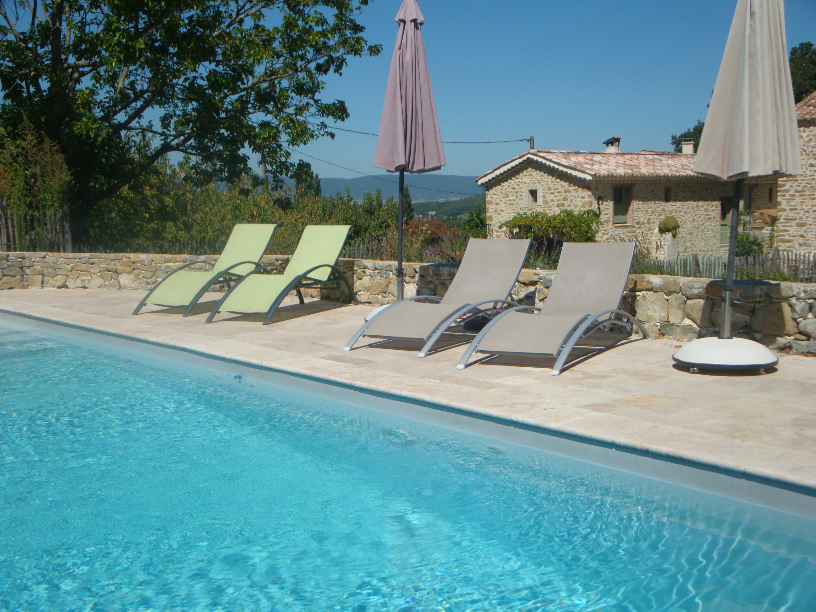Piscine et gîte basilic