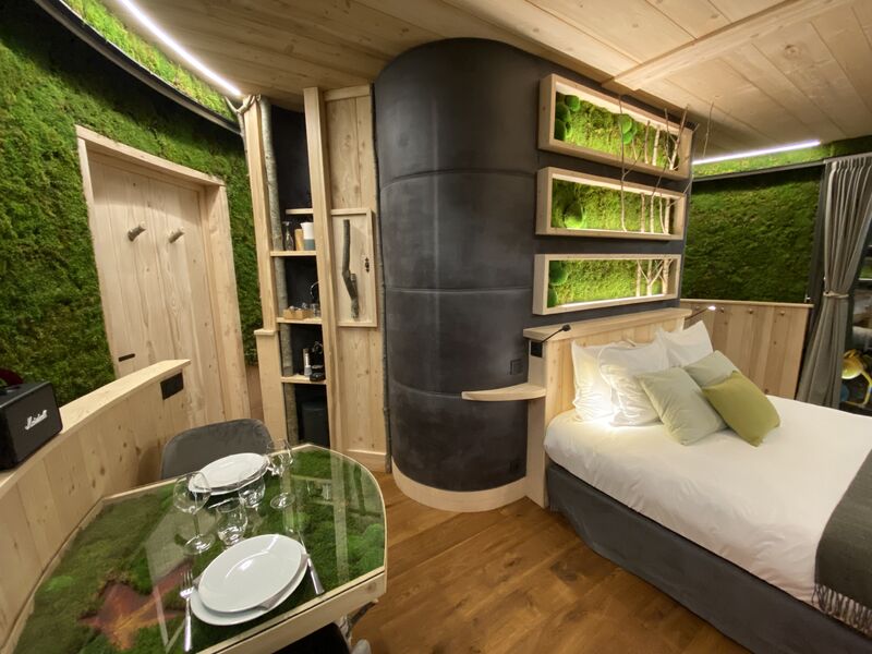 Cabanes entre Terre et Ciel - Cabane Feuille intérieur