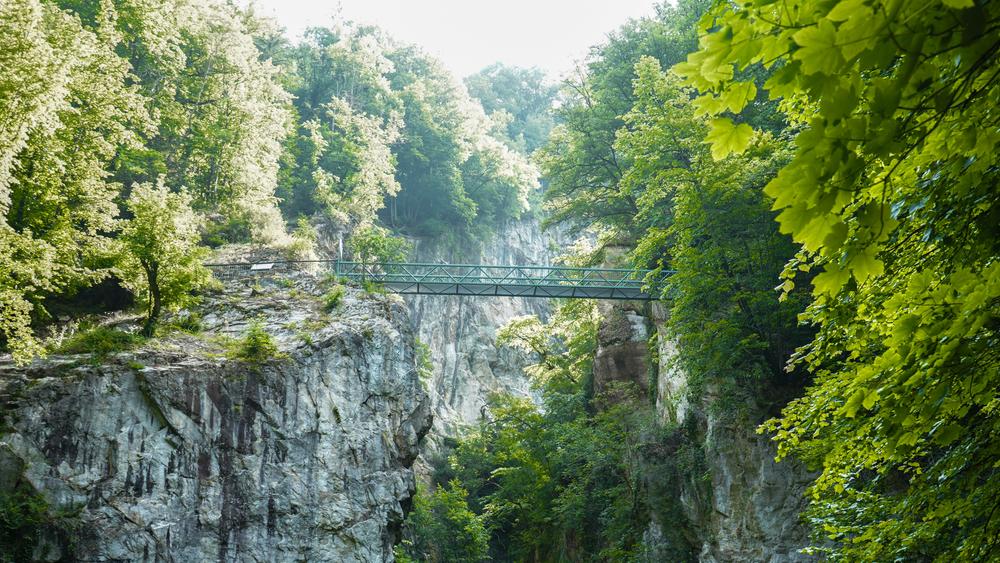 La passerelle du parc thermal