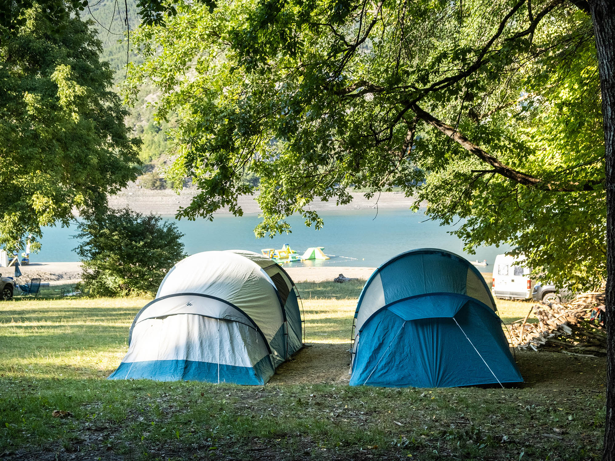 Campsite Huttopia lake Serre-Ponçon