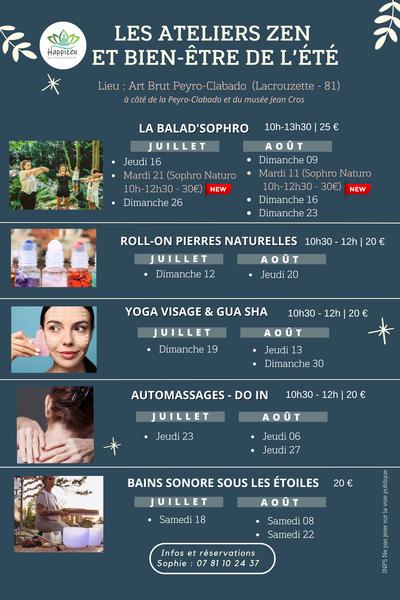 Les ateliers zen:  Roll-on pierres naturelles