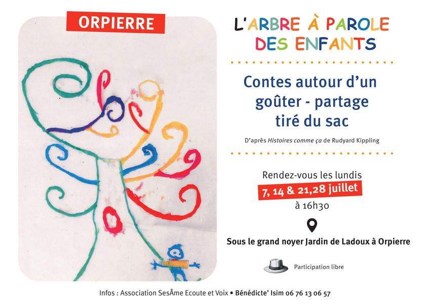 - © Bénédicte Isim - Association SesÂme Ecoute et Voix L'arbre à paroles des enfants_Orpierre - © Bénédicte Isim - Association SesÂme Ecoute et Voix