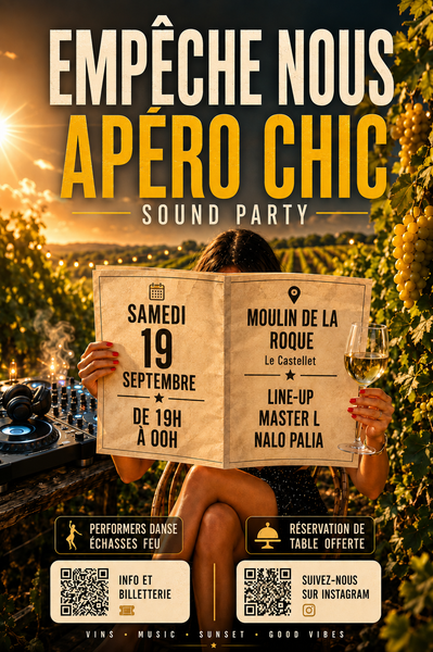 Apéro Chic 3  Empêche- nous_Le Castellet