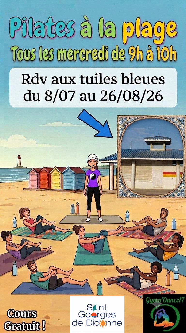 Pilates sur la plage