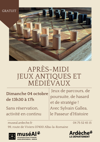 Jeux médiévaux antiques