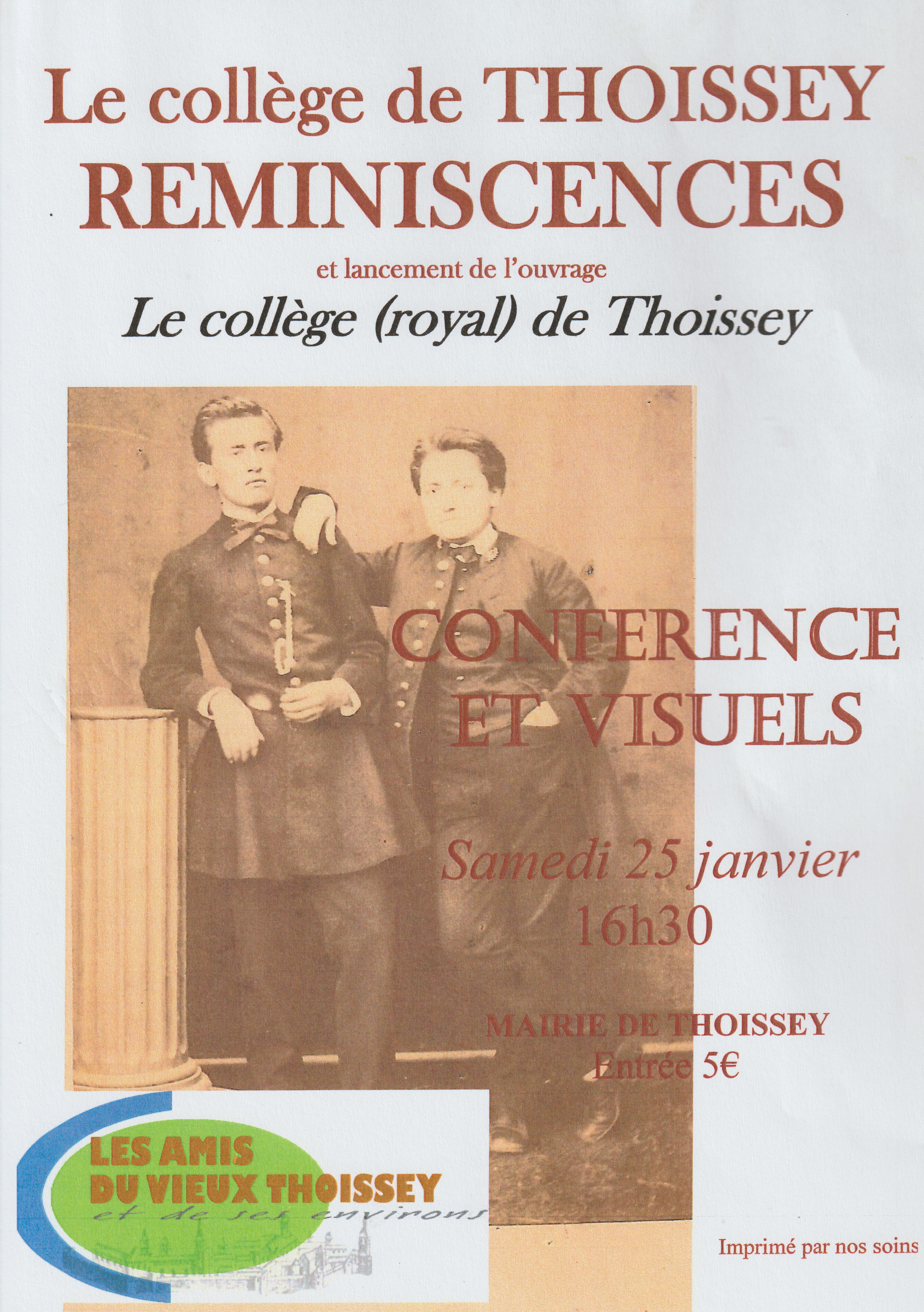 Conférence - Le collège de Thoissey - Réminiscences_Thoissey