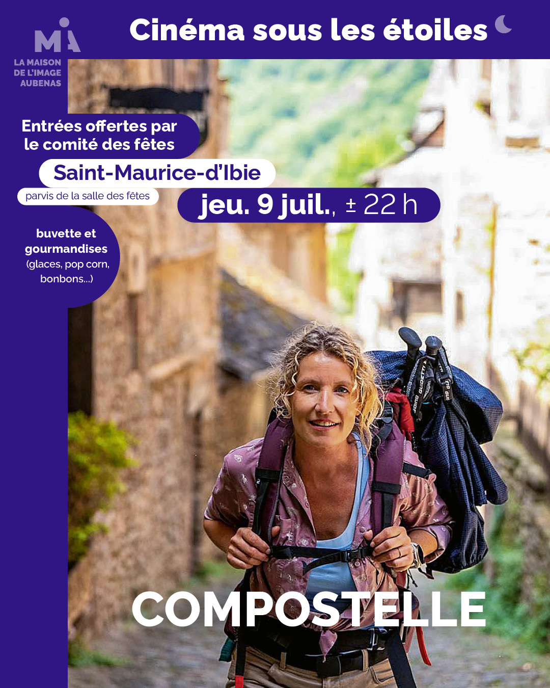 Cinéma sous les étoiles avec Compostelle