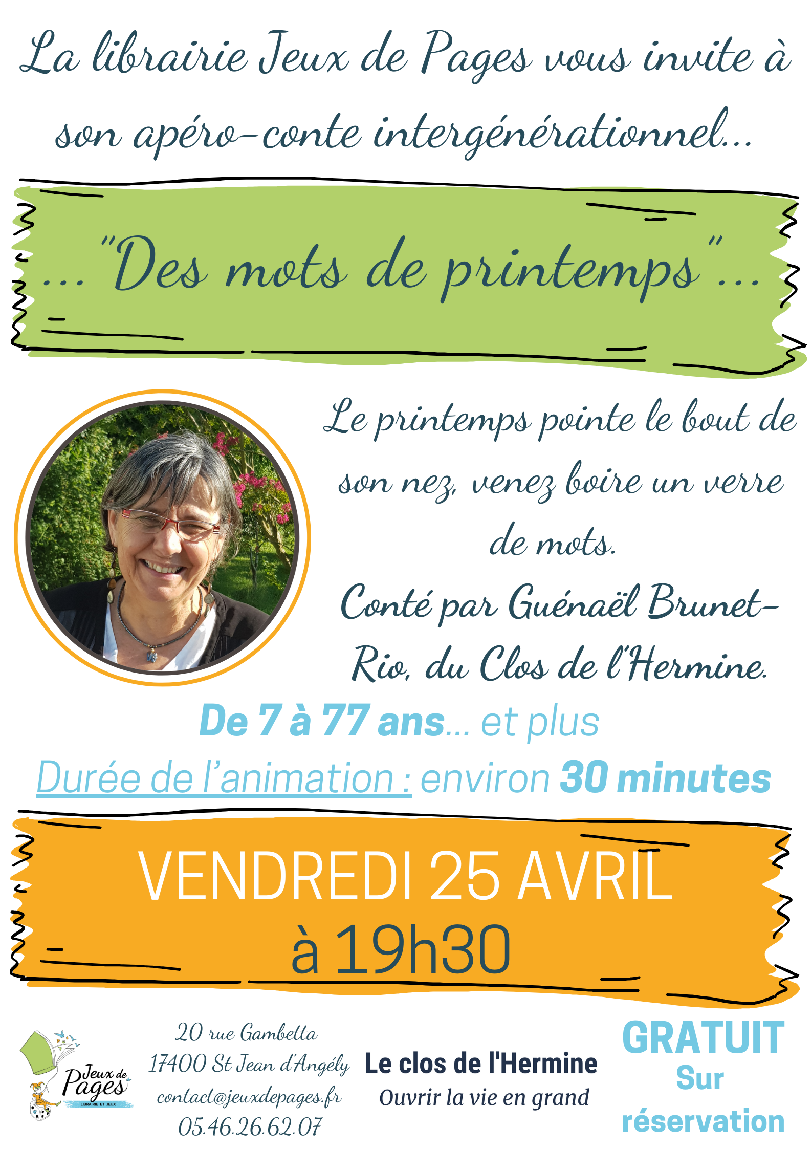 Apéro-conte "Des mots de printemps"