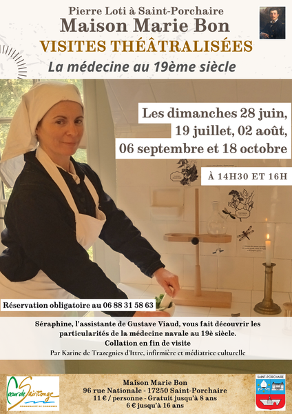 Visites théâtralisées : « La médecine de Marine au temps de Gustave Viaud, frère de Pierre Loti »