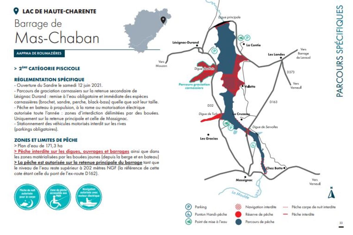 Pêche Lac de Mas Chaban