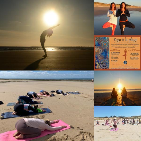 Yoga à la plage à La Couarde
