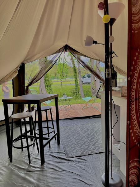 Camping La Lande intérieur lodge