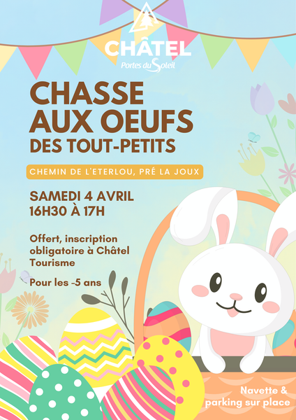 Image Affiche chasse aux oeufs des tout-petits