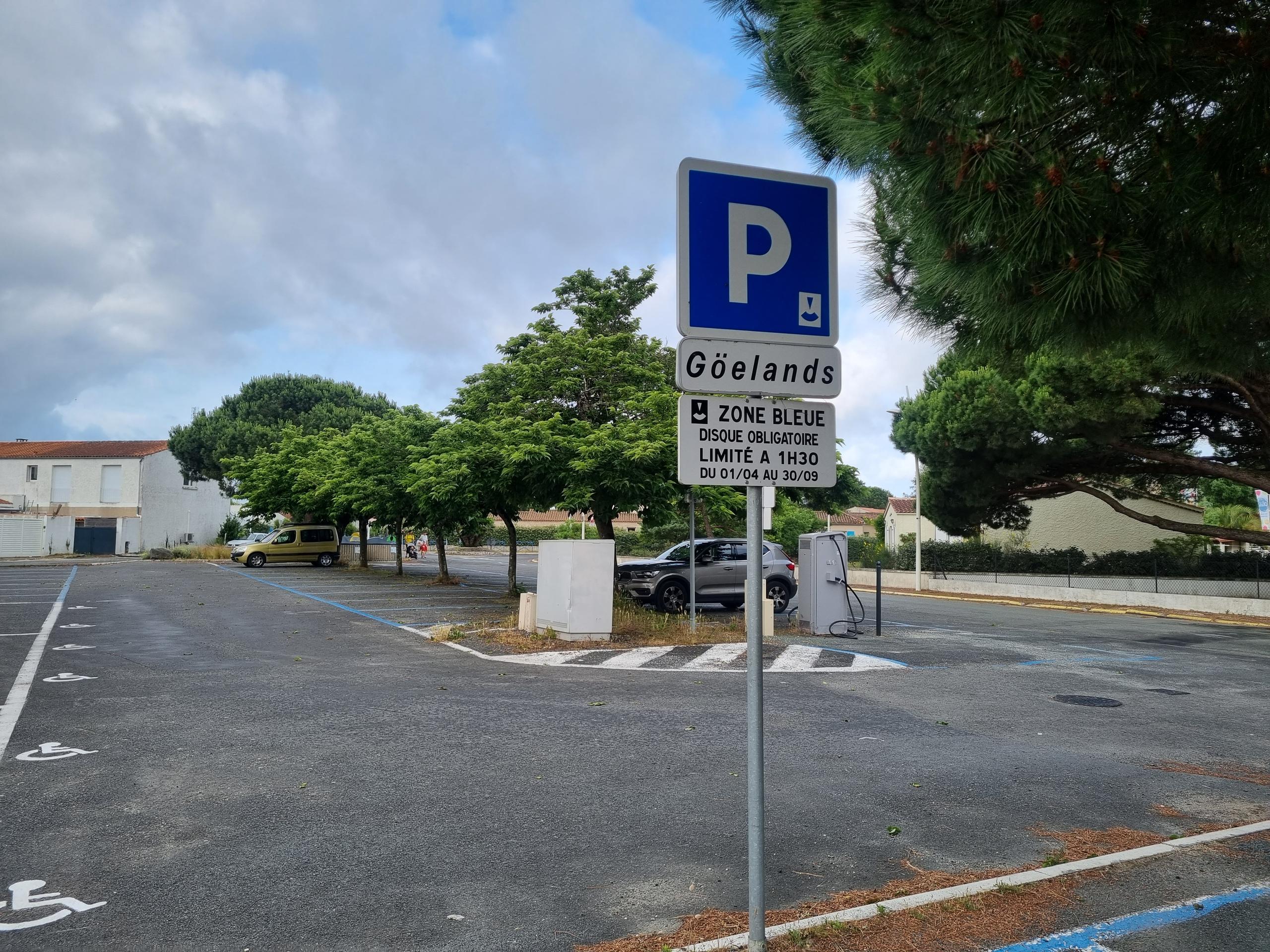 Parking des Goëlands à Boyardville
