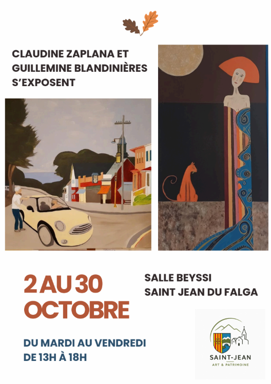 Exposition - Claudine Zaplana & Guillemine Blandinières_Saint-Jean-du-Falga