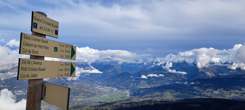 Grand Croisse Baulet depuis le Refuge – sentier pédestre_Cordon