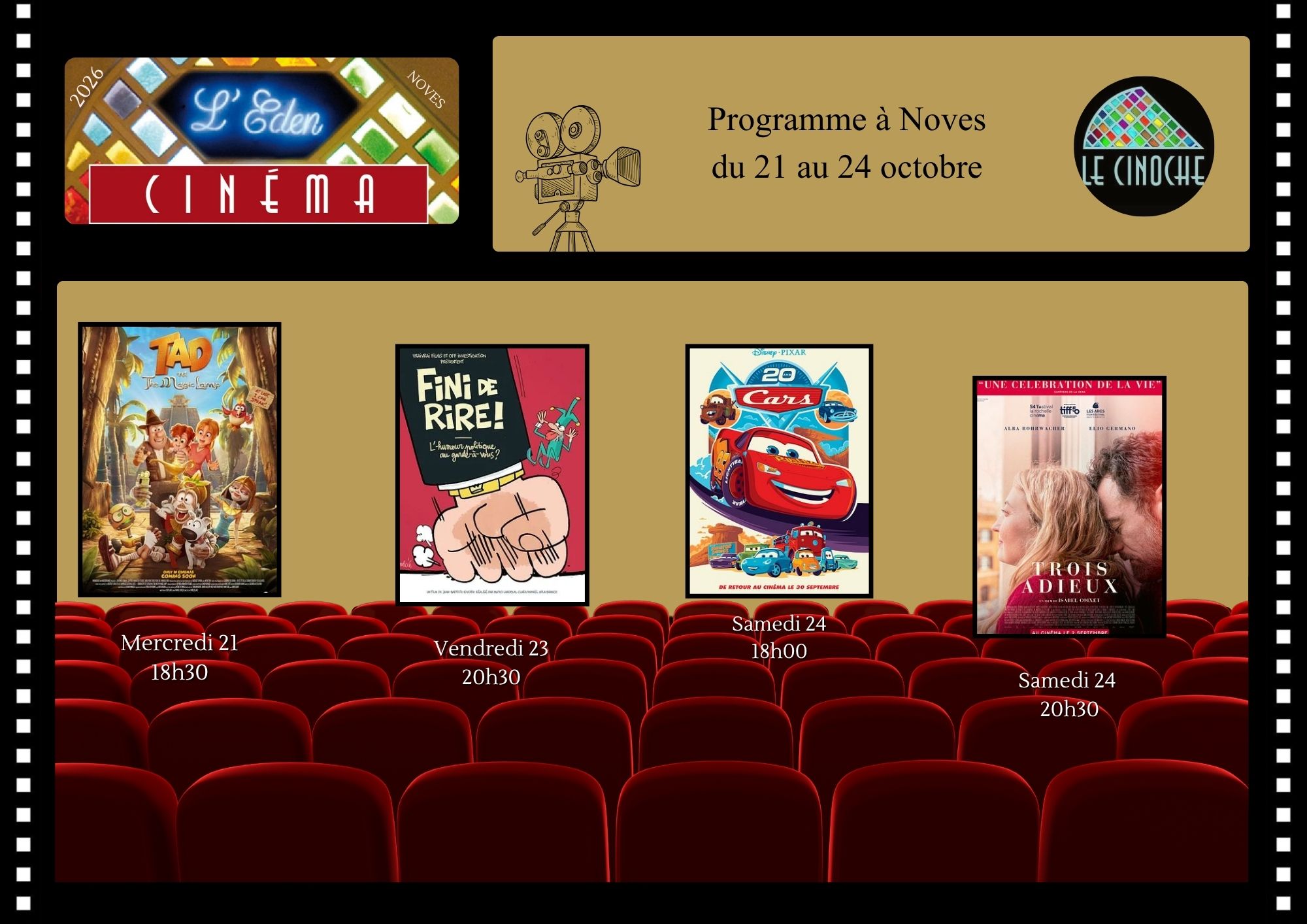 Programme Cinéma de L'Eden