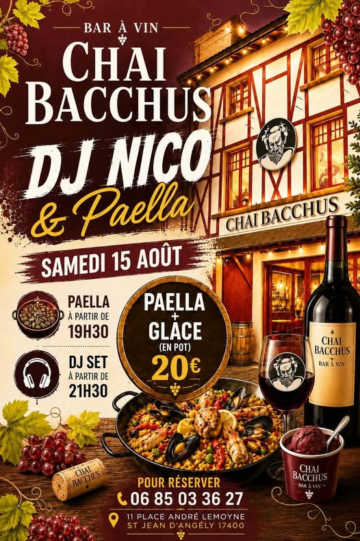 Soirée Paëlla & DJ Set - Chai Bacchus