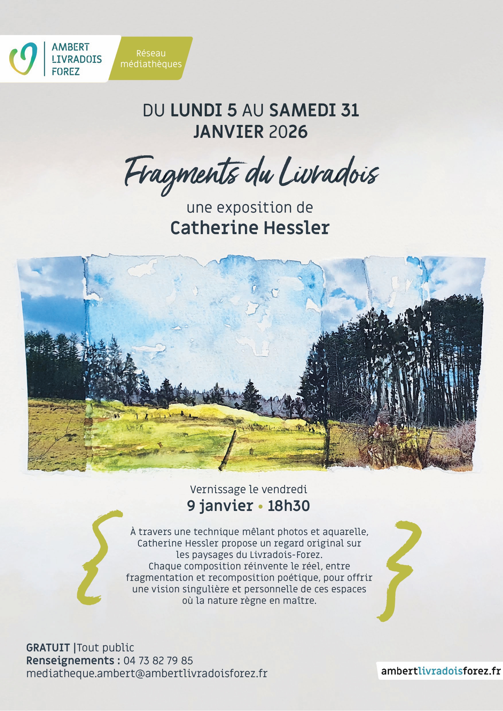Exposition de Catherine Hessler « Fragments du Livradois » // Ambert