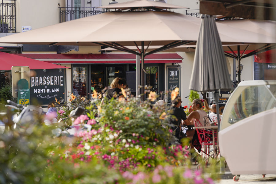 Détente en terrasse à Saint-Gervais Mont-Blanc