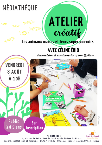 Atelier créatif avec une auteure-dessinatrice_Saint-Jean-Saint-Nicolas