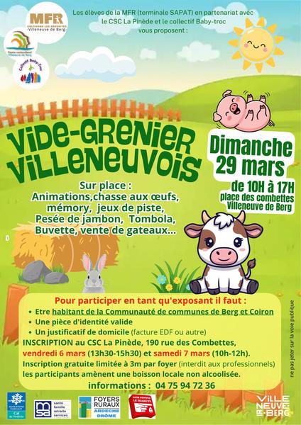 Vide grenier Villeneuvois_Villeneuve-de-Berg