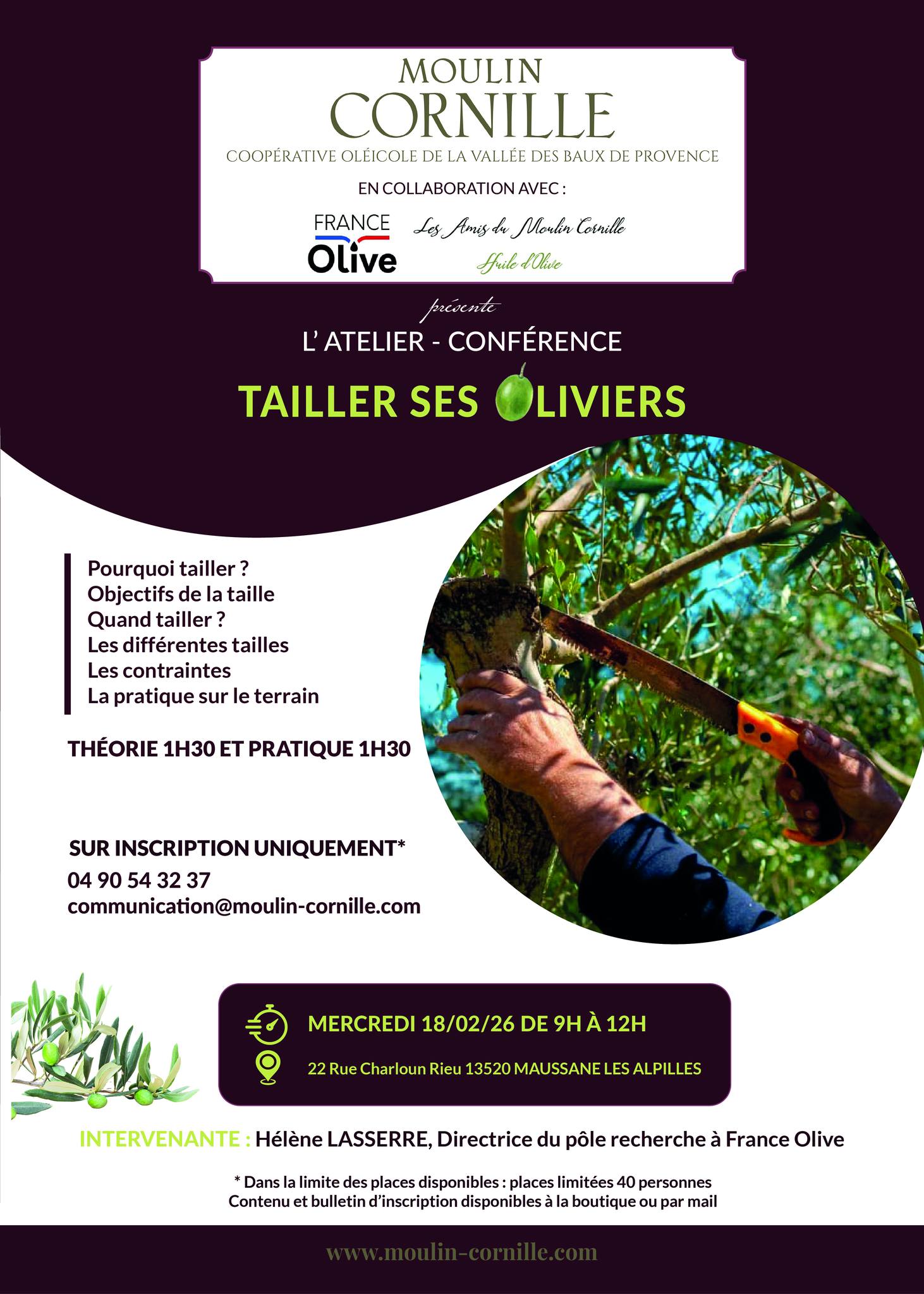 ATELIER CONFERENCE : TAILLER SES OLIVIERS - photo 2