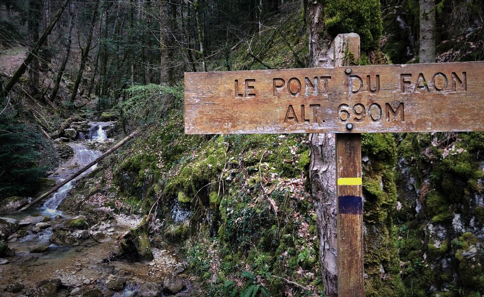 Le pont du Faon - Massif du Grand Colombier