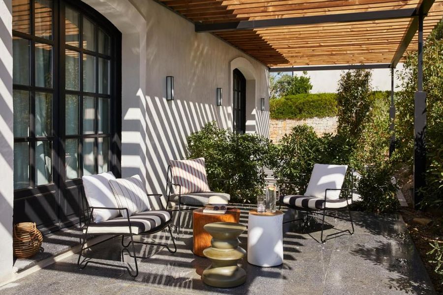 terrasse de la chambre