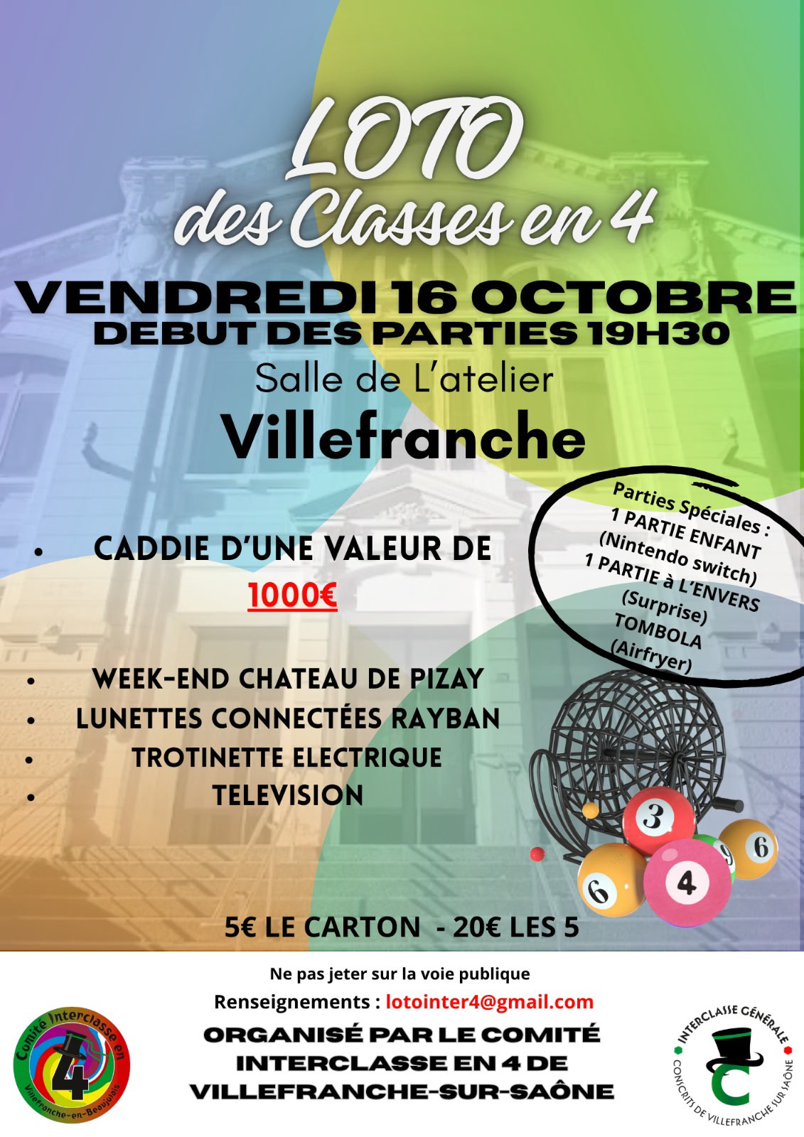 SUPER LOTO, 16 OCTOBRE, VILLEFRANCHE