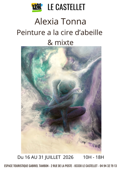 Peinture a la cire d'abeille & mixte_Le Castellet