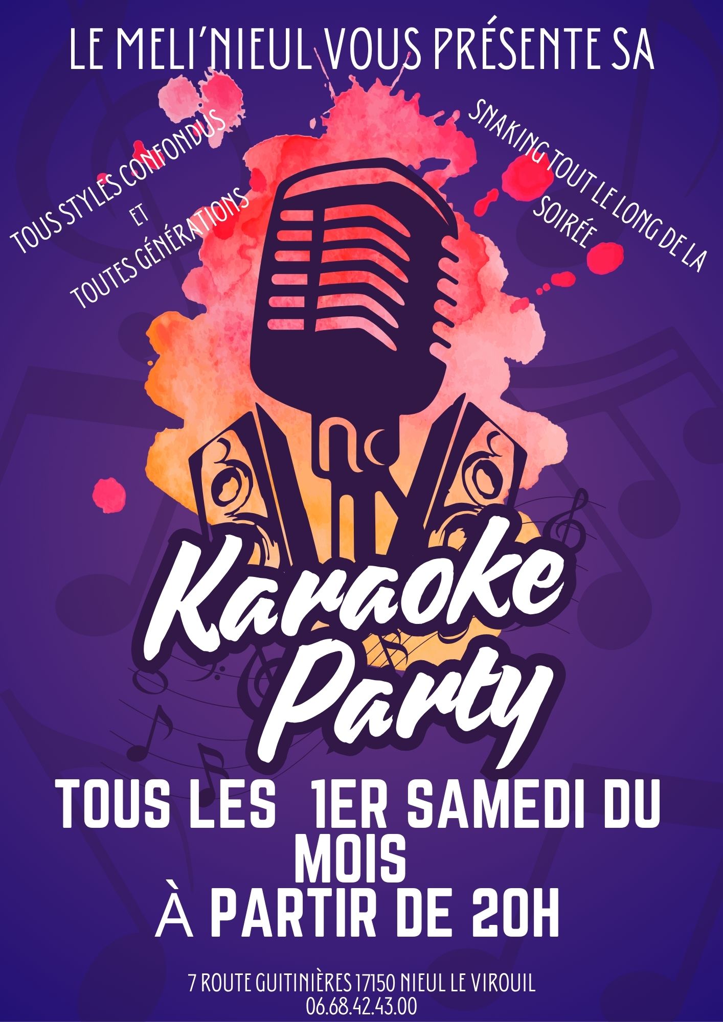 Karaoké au Meli'Nieul