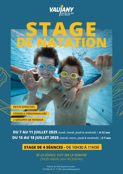 Stage de natation enfants