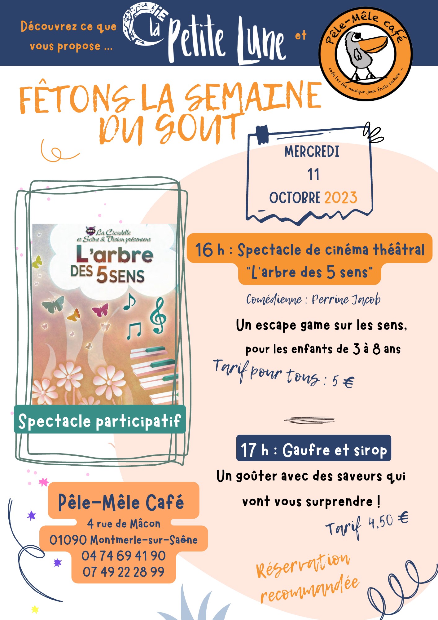 Fêtons La Semaine Du Goût Spectacle Et Goûter